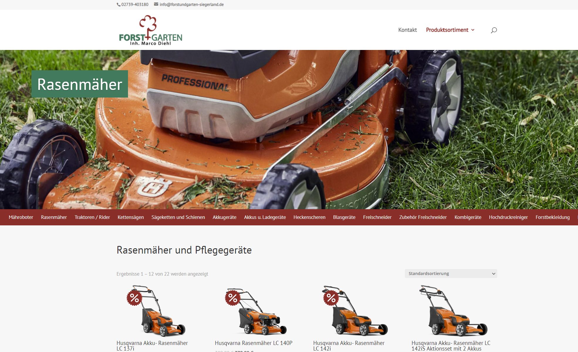 Webshop Forst + Garten Diehl