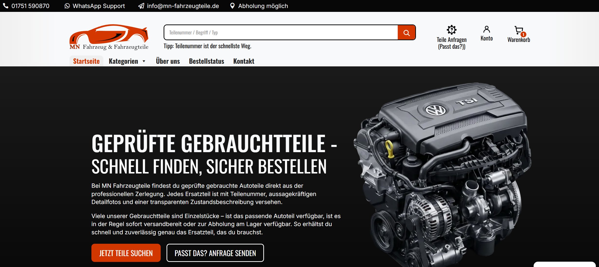 Webshop MN Fahrzeugteile