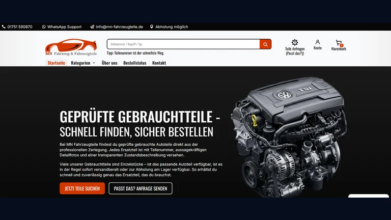 Webshop MN Fahrzeugteile